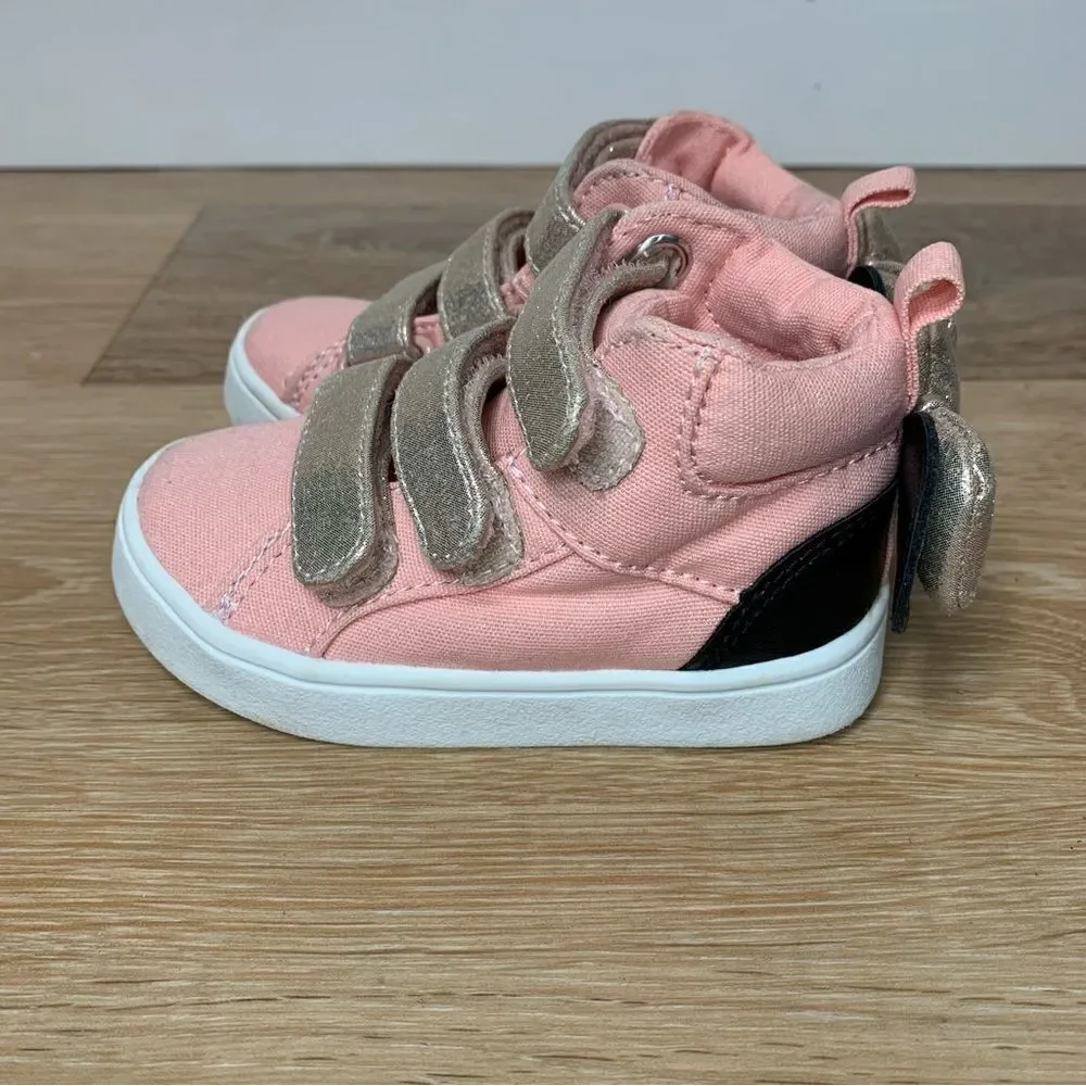 Baby GAP Disney Minnie Mouse Size 5 Pink High Top Sneakers